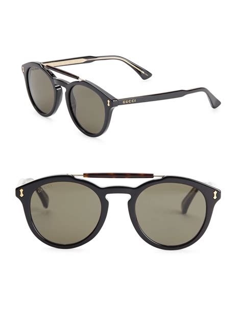 gucci round sunglasses men's|Gucci round sunglasses with letters.